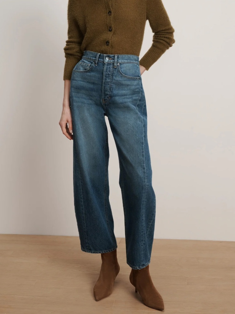 Veronica Beard Ryder Barrel Women’s Jeans in Blue